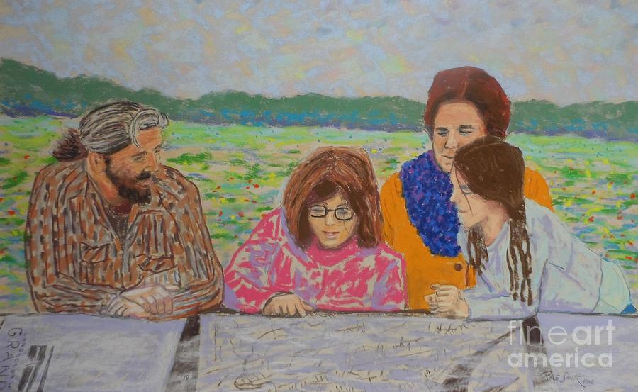 Marcels Family  Pastel by Rae  Smith PAC