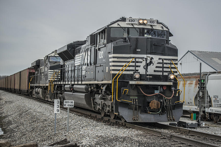 Train Photograph - March 18. 2015 - Norfolk Southern loaded coal train NDN-1 by Jim Pearson