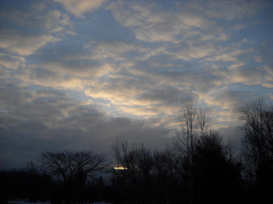 March Clouds in Dawn Sky Photograph by Kent Lorentzen