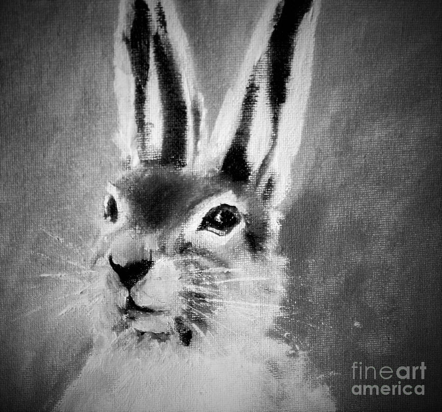 March Hare Painting by Angela Cartner