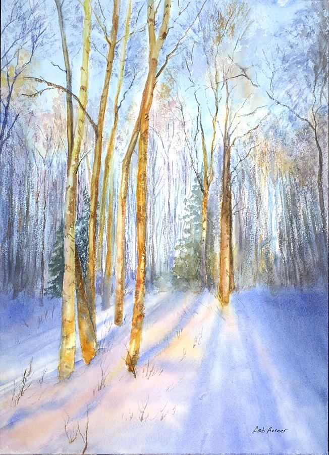 March Morning Painting by Deborah Horner