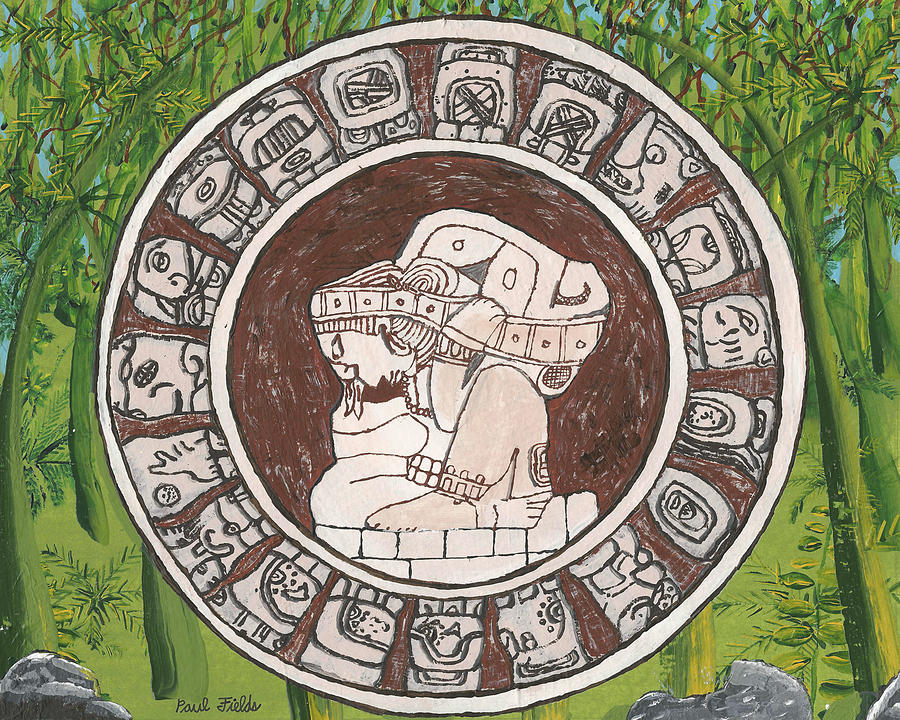 March  The Mayan Calendar Painting by Paul Fields