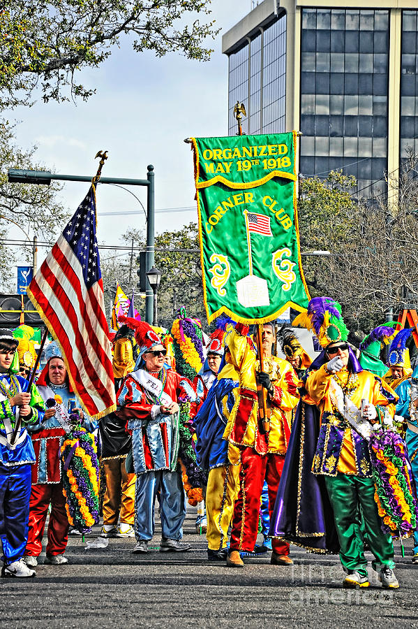 Marching Corner Club 2 - Mardi Gras New Orleans Photograph