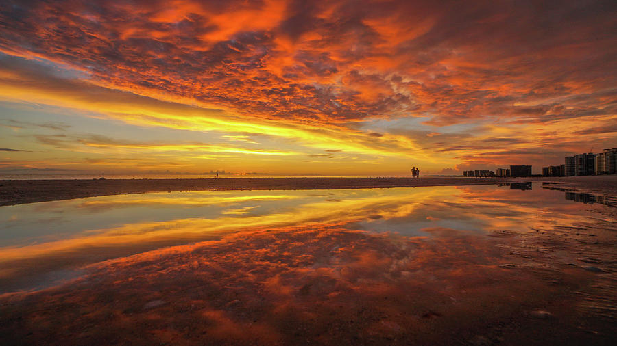 Marco Island Photograph - Marco Fire Sky by Joey Waves