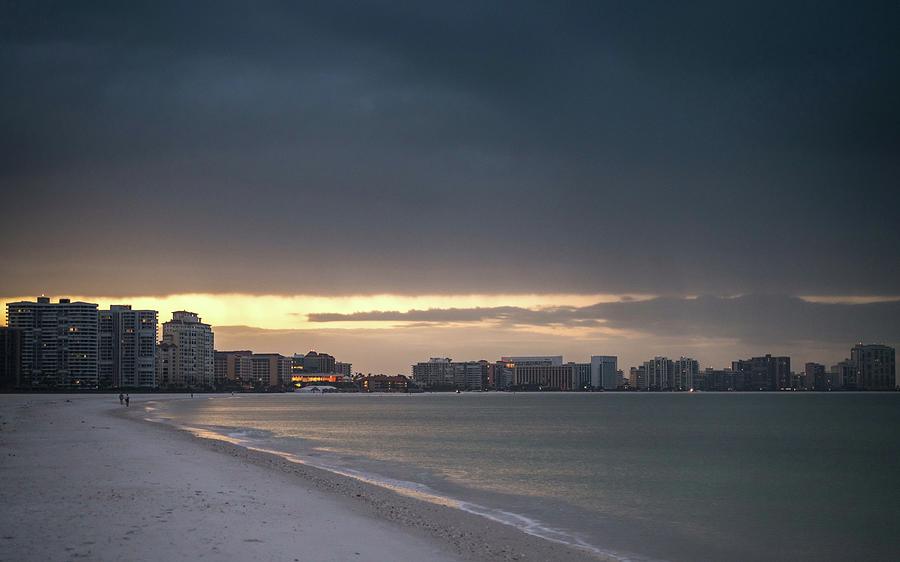 Marco Island sunrise dark Photograph by Framing Places