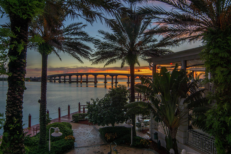 Landscape Photograph - Marco Island Yacht Club by Joey Waves