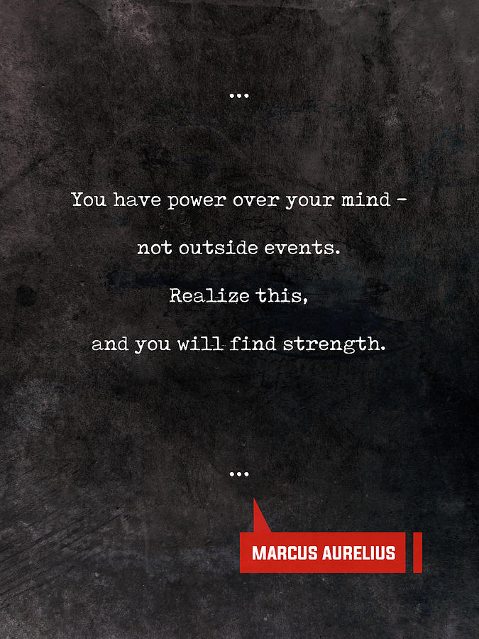 Marcus Aurelius Quotes - Literary Quotes - Book Lover Gifts - Typewriter Quotes Mixed Media