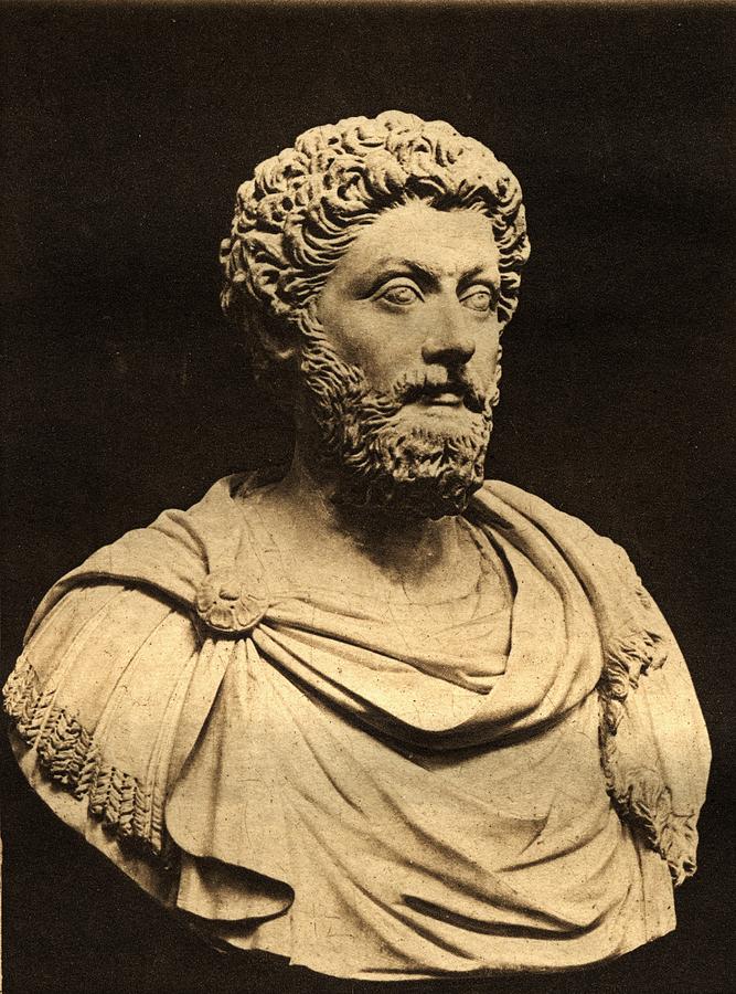Marcus Aurelius,121-180 A.d.roman Drawing by Vintage Design Pics - Fine ...