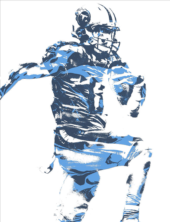 Derrick Henry TENNESSEE TITANS PIXEL ART 13 Greeting Card