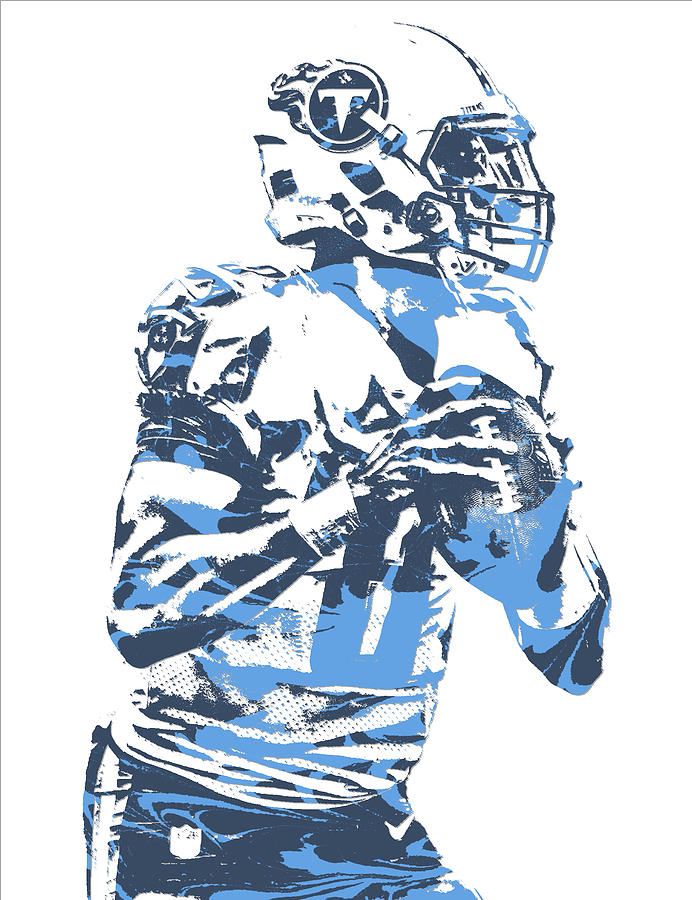 Marcus Mariota TENNESSEE TITANS PIXEL ART 24 Canvas Print / Canvas Art by  Joe Hamilton - Fine Art America