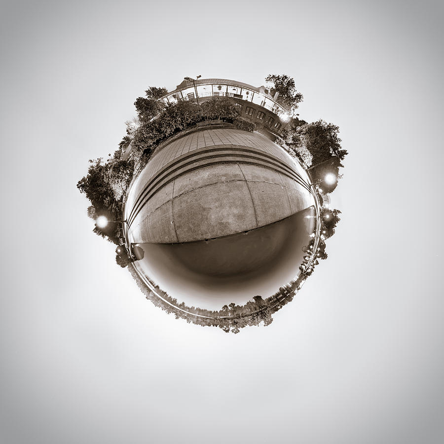 Marcy Casino - Tiny Planet Photograph by Chris Bordeleau