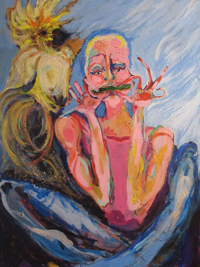 Girl Painting - Mardi Girl by Amy Casteel Girl Painting - Mardi Girl by Amy Casteel