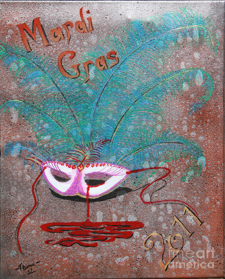 mardi gras painting for sale