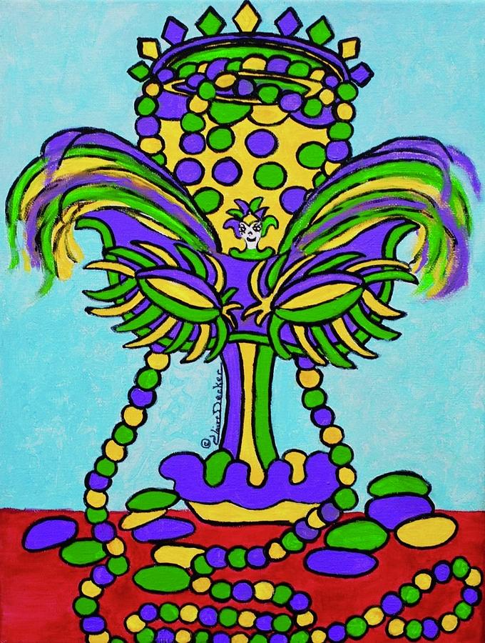 Mardi Gras Painting by Claire Decker