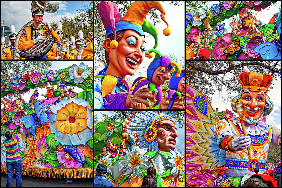Mardi Gras Collage - Let The Good Times Roll 2 Photograph by Steve Harrington