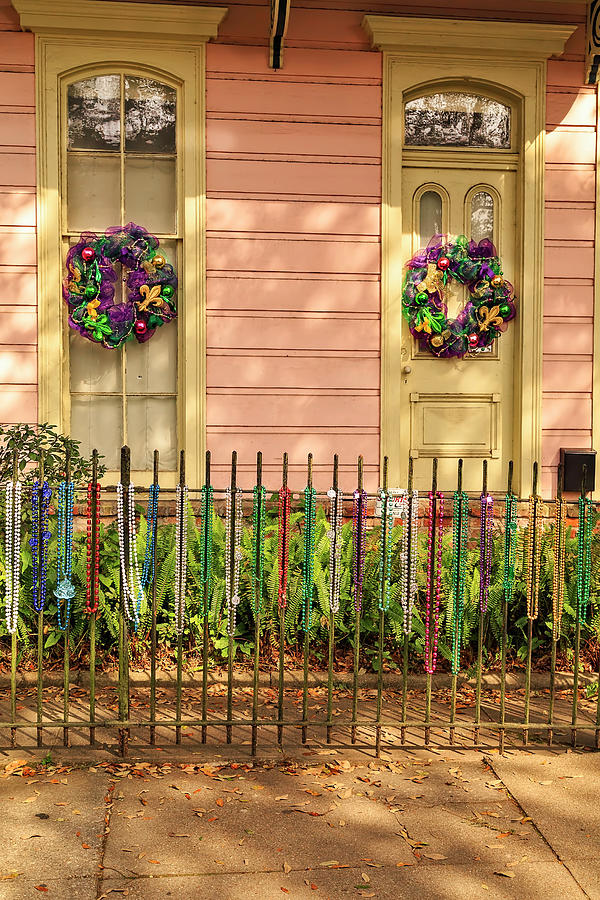 New Orleans Photograph - Mardi Gras Cottage, New Orleans by Kay Brewer