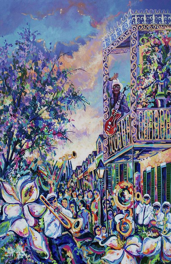 New Orleans Mardi Gras Painting by Elaine Cummins Fine Art America