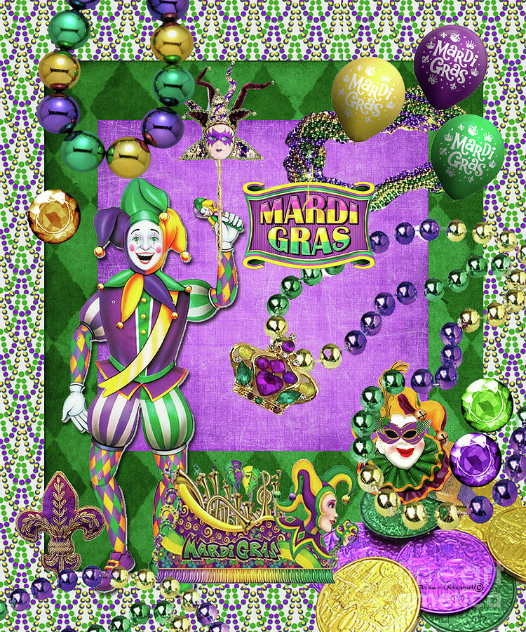 mardi gras collage wallpaper