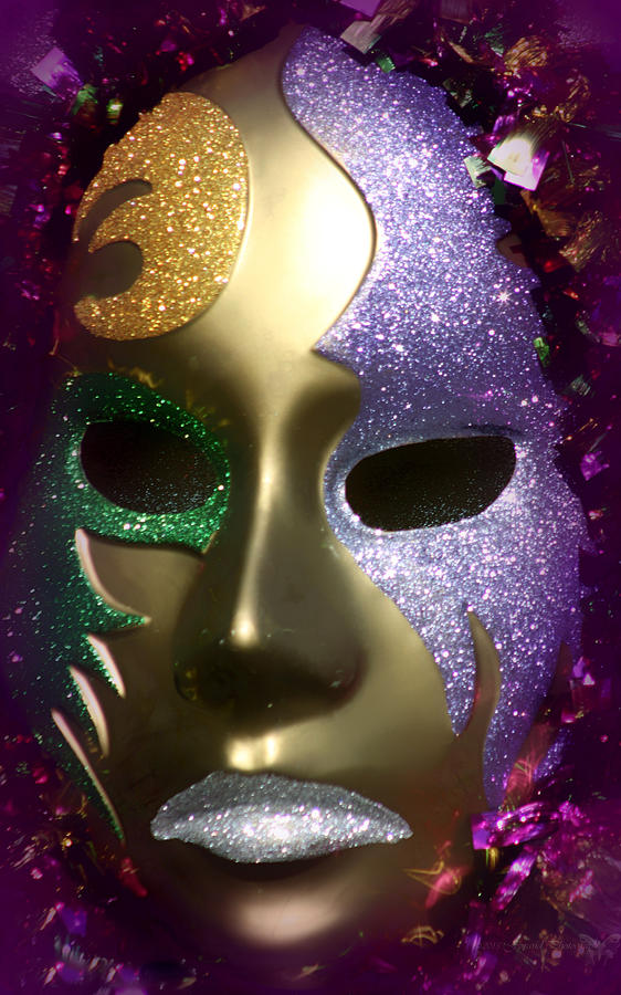 Mardi Gras Mask Photograph by Debra Forand