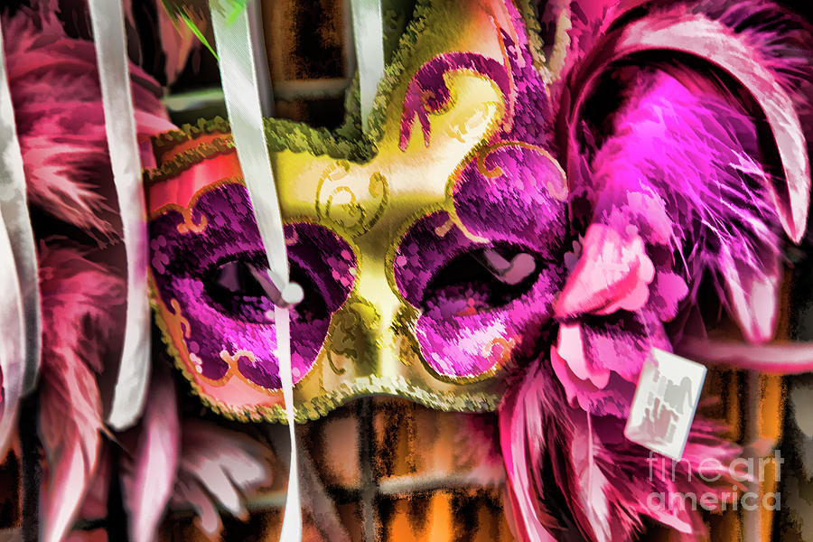 Mardi Gras Mask New Orleans Photograph By Chuck Kuhn - Pixels