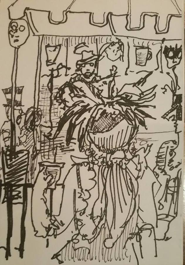 mardi gras sketch