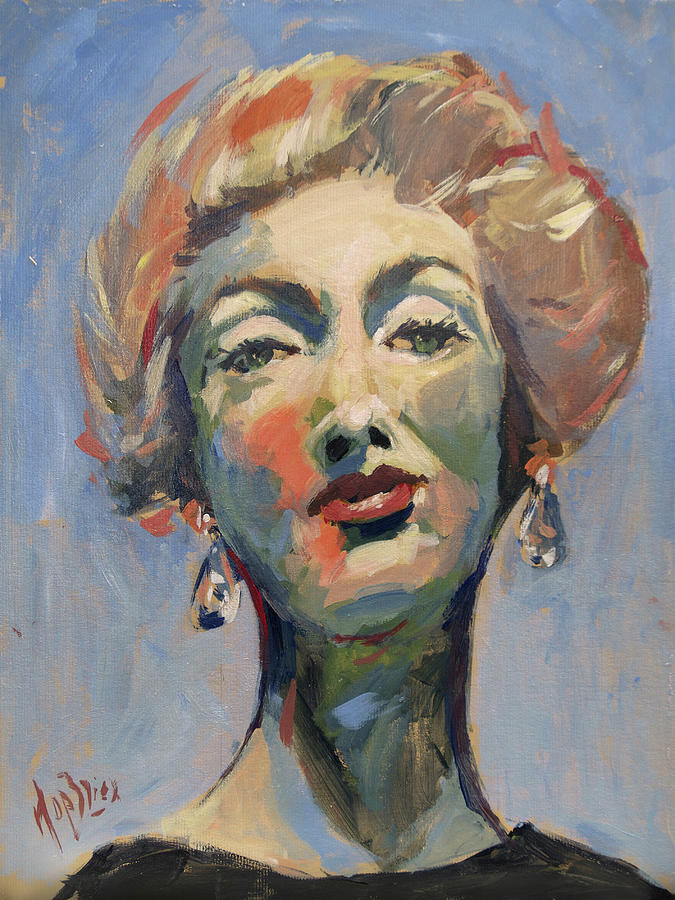 Marella Agnelli Painting by Nop Briex