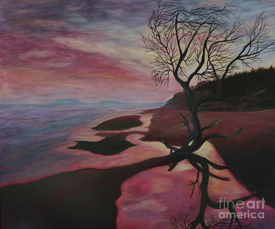 Sunset Painting - Maremma Sunset - Painting by Christiane Schulze Art And Photography