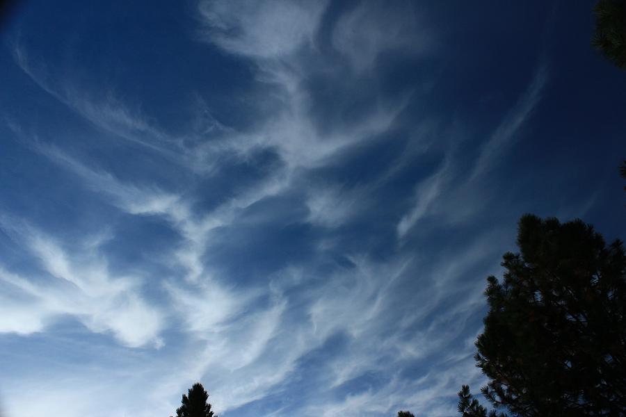 Clouds Photograph - Mares Tails by Jim Cotton Clouds Photograph - Mares Tails by Jim Cotton