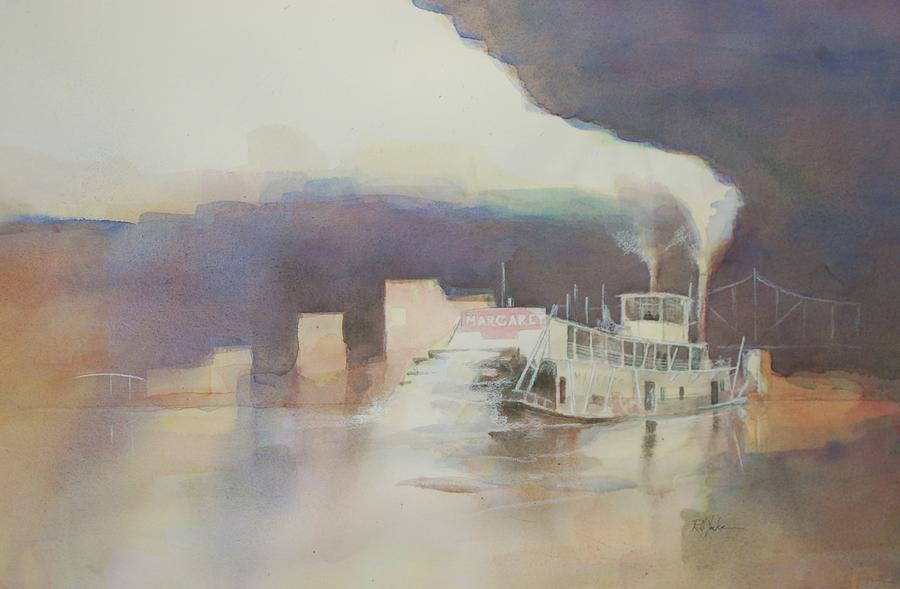 Steamboat Painting - Margaret at Pittsburgh by Robert Yonke