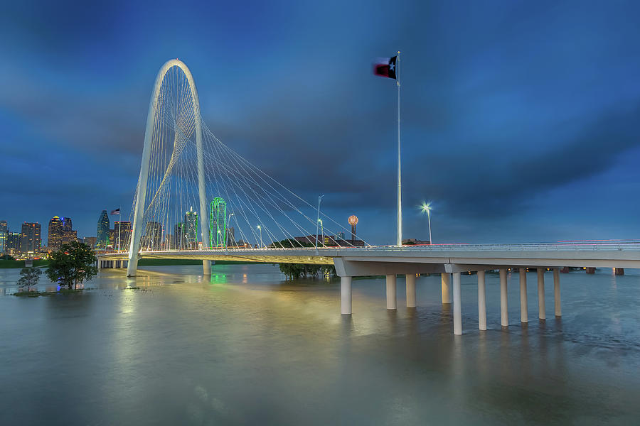 Margaret Hunt Hill Bridge Dallas Texas by Robert Bellomy Margaret Hunt Hill Bridge Dallas Texas by Robert Bellomy