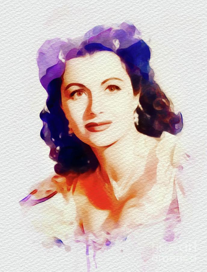 Margaret Lockwood, Vintage Movie Star Painting