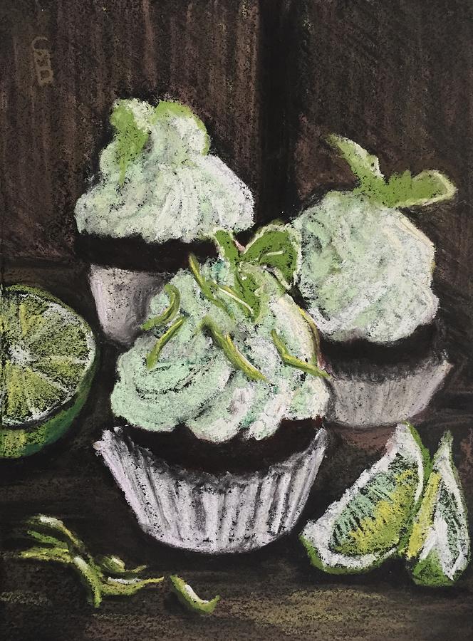 Candy Painting - Margarita Cupcakes by Cristel Mol-Dellepoort