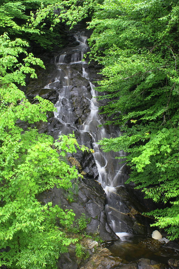 Waterfall Photograph - Margaurite Falls Berkshires by John Burk