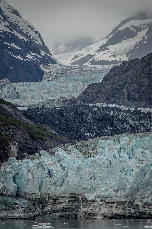 Nature Photograph - Margerie Glacier Meets the Sea by David Halperin