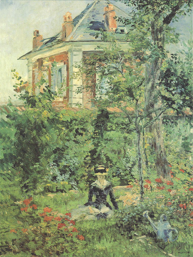 Marguerite in the Garden at Bellevue Photograph by Edouard Manet