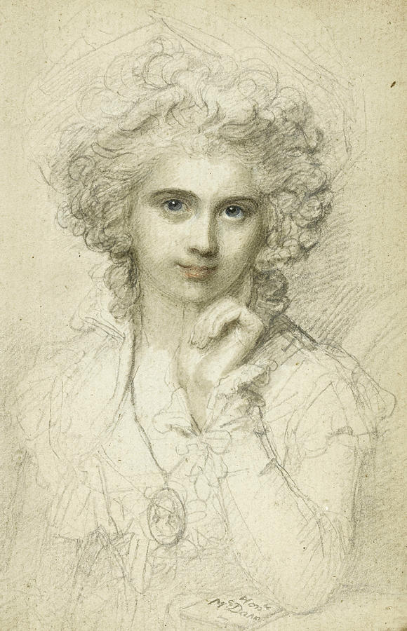 Maria Cosway Drawing by Richard Cosway