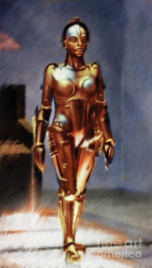 Maria, Robot From Metropolis Painting by Esoterica Art Agency