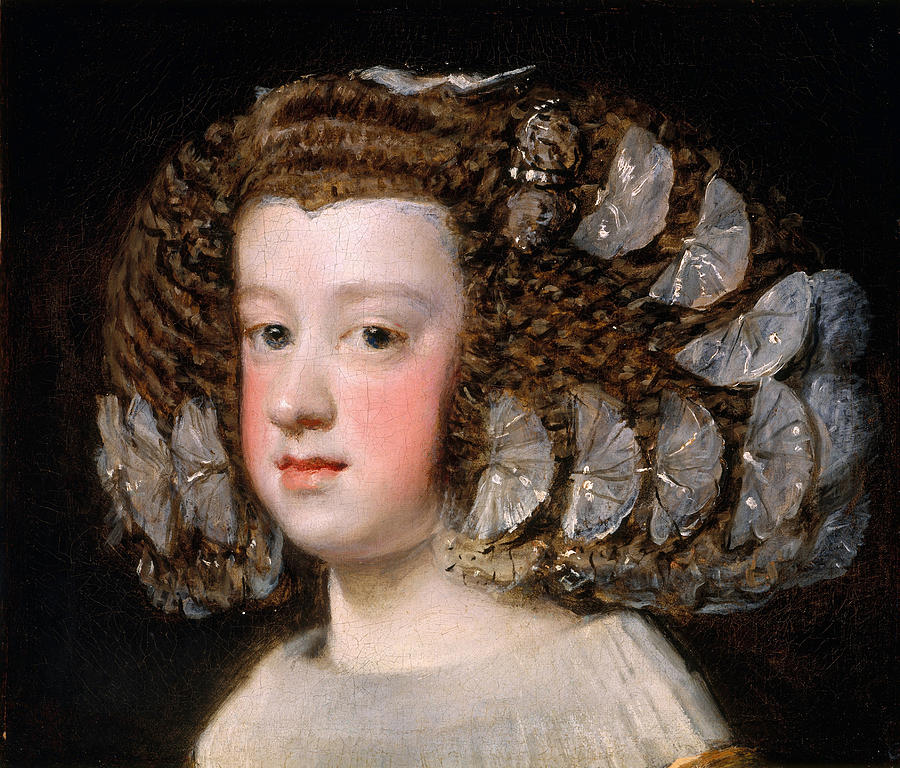 Maria Teresa Infanta of Spain Painting by Diego Velazquez