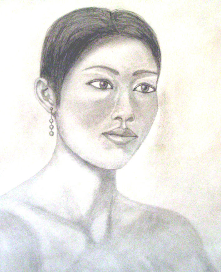 Portrait Drawing - Maria Theresa Mendoza de la Vega by Gary Stull