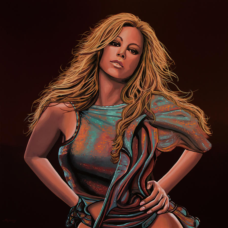 Mariah Carey Painting Painting by Paul Meijering