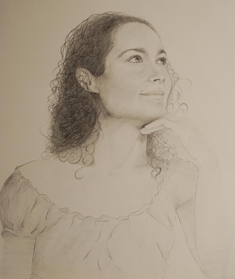 Mariana II Drawing by Vivian Gutierrez