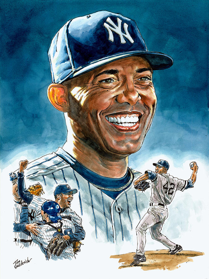 Mariano Rivera Painting - Mariano by Tom Hedderich