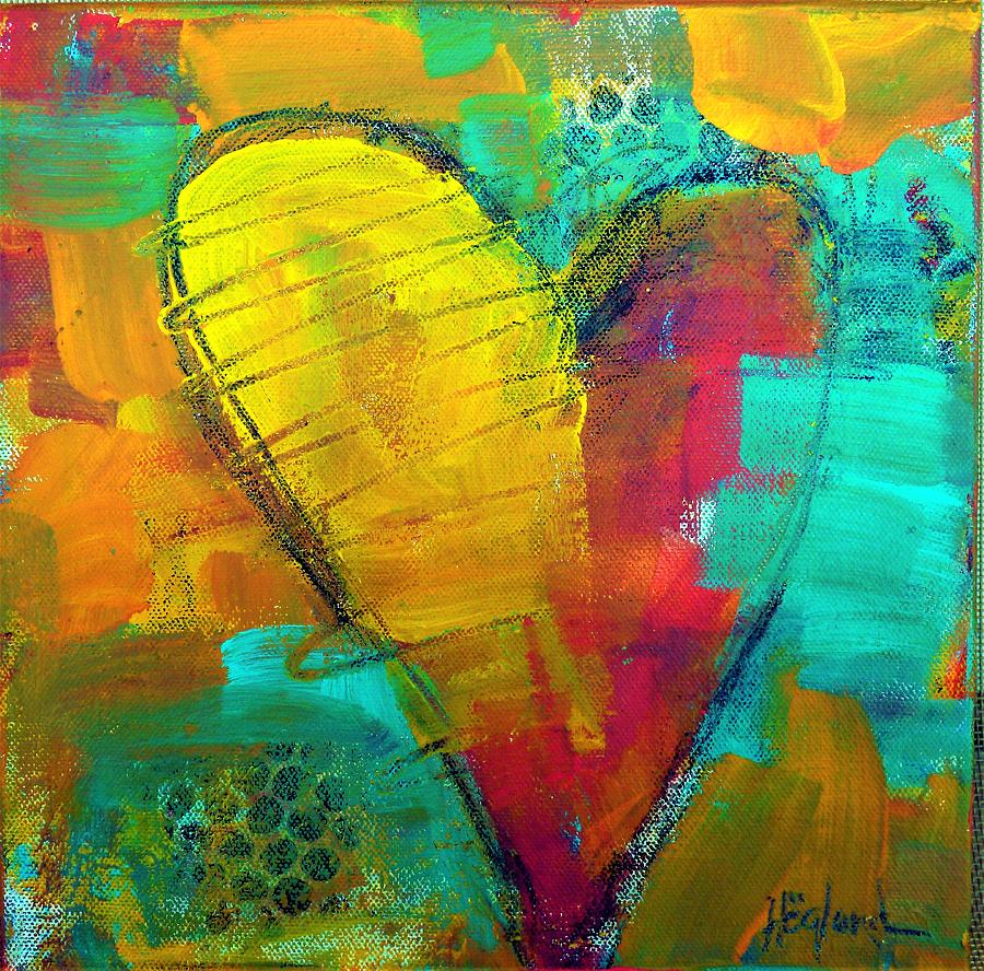 Marias Heart Painting by Daniel Hoglund