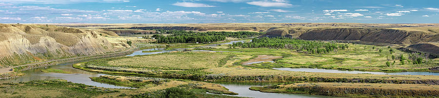 Marias River Valley Panorama Photograph by Todd Klassy