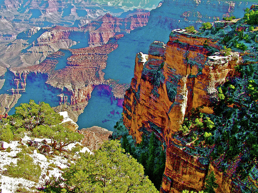 Maricopa Point View in Grand Canyon National Park-Arizona Photograph by Ruth Hager