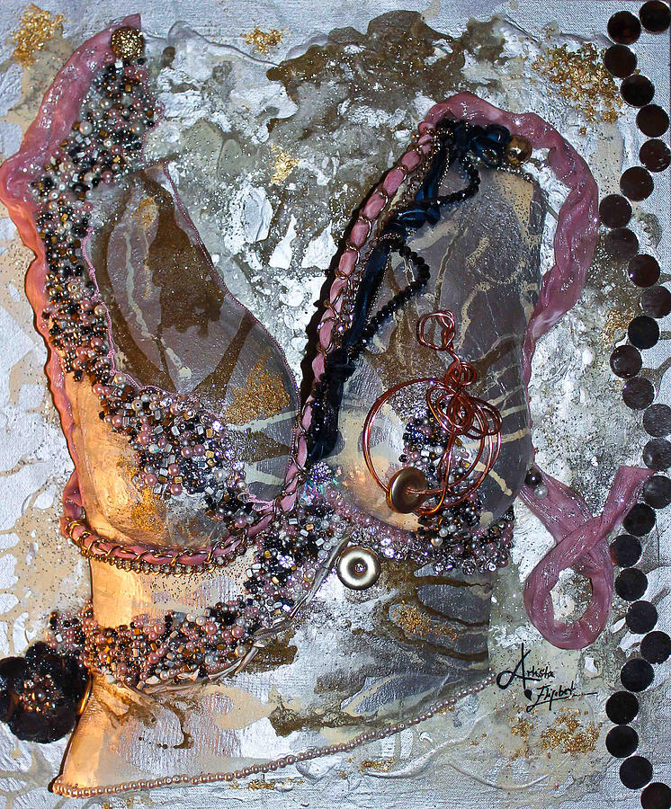 Jewelry Mixed Media - Marie Christine - The Beginning Supporter by Artista Elisabet
