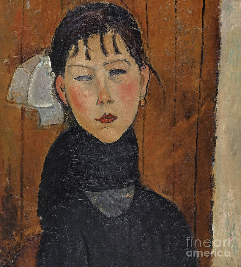 Marie, Daughter of the People, 1918 Painting by Amedeo Modigliani
