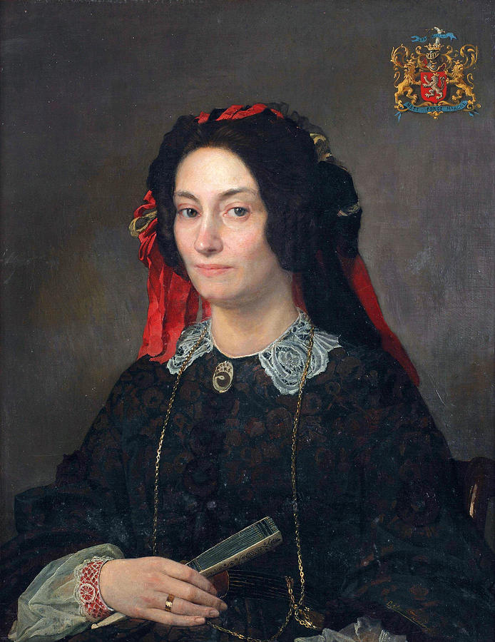 Marie Josephine Jacoba van Marcke de Lummen Painting by Lawrence Alma-Tadema