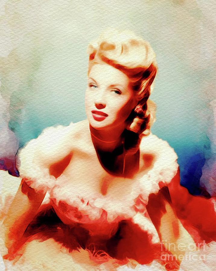 Marie Mcdonald, Vintage Movie Star Painting