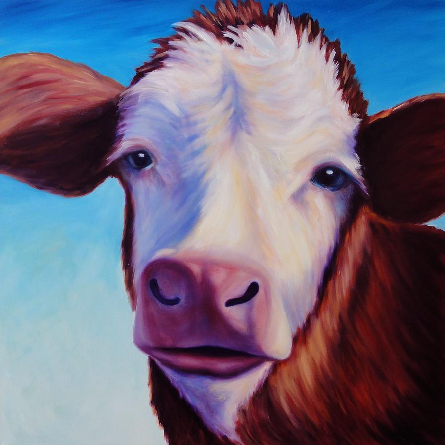 Cow Painting - Marie by Shannon Grissom